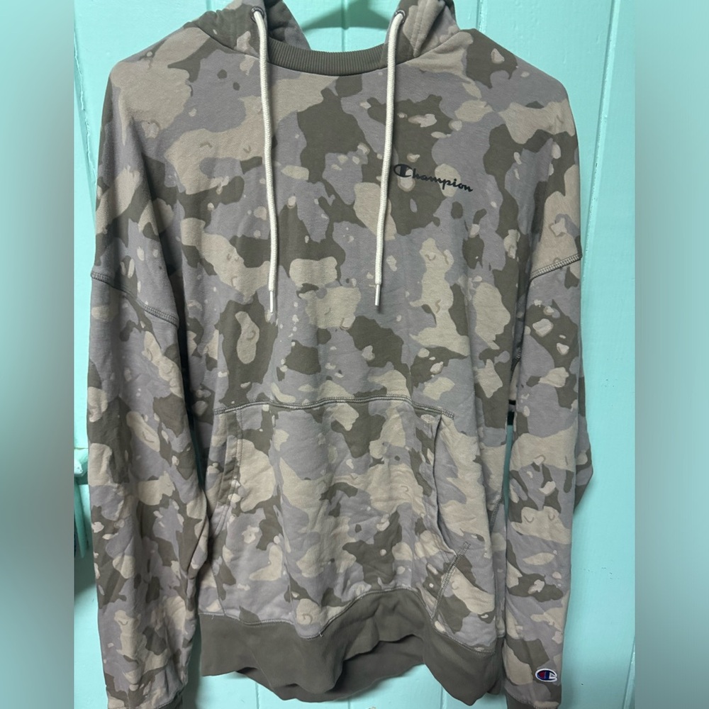 Champion Gray and Cream Sweatshirt Hoodie